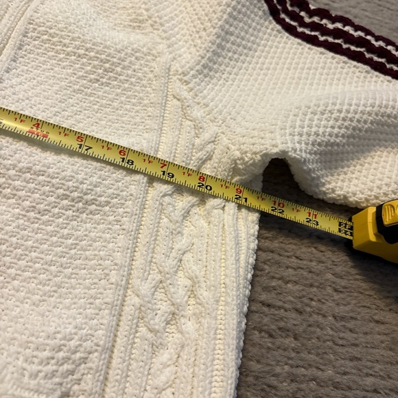 Adidas Cream and Brown Zip-Up Sweater for Men - Picture 6 of 6